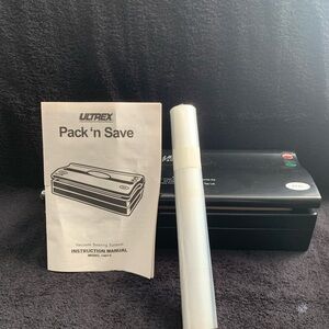 NWOT Ultrex Vacuum Sealing System with Manual and Bags, Never Used